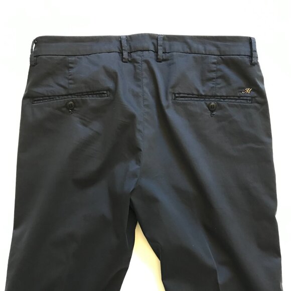 Mason's M Torino Travel Chino Pants Mens 48 32 Navy Blue Slim Fit Straight Leg - Picture 11 of 12